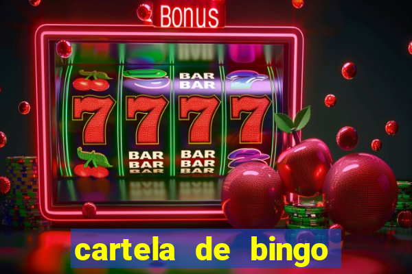 cartela de bingo pra imprimir